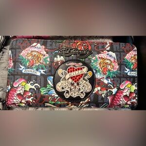 Ed Hardy Multicolor Tattoo-Inspired Wallet